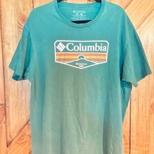 Columbia Men's Teal Graphic Tee